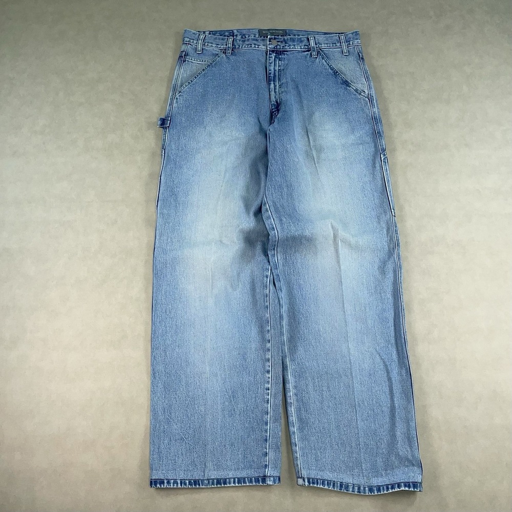 Vintage Levis SilverTab Jeans Mens Size 36x32 Baggy Carpenter Blue Denim 90s Y2K